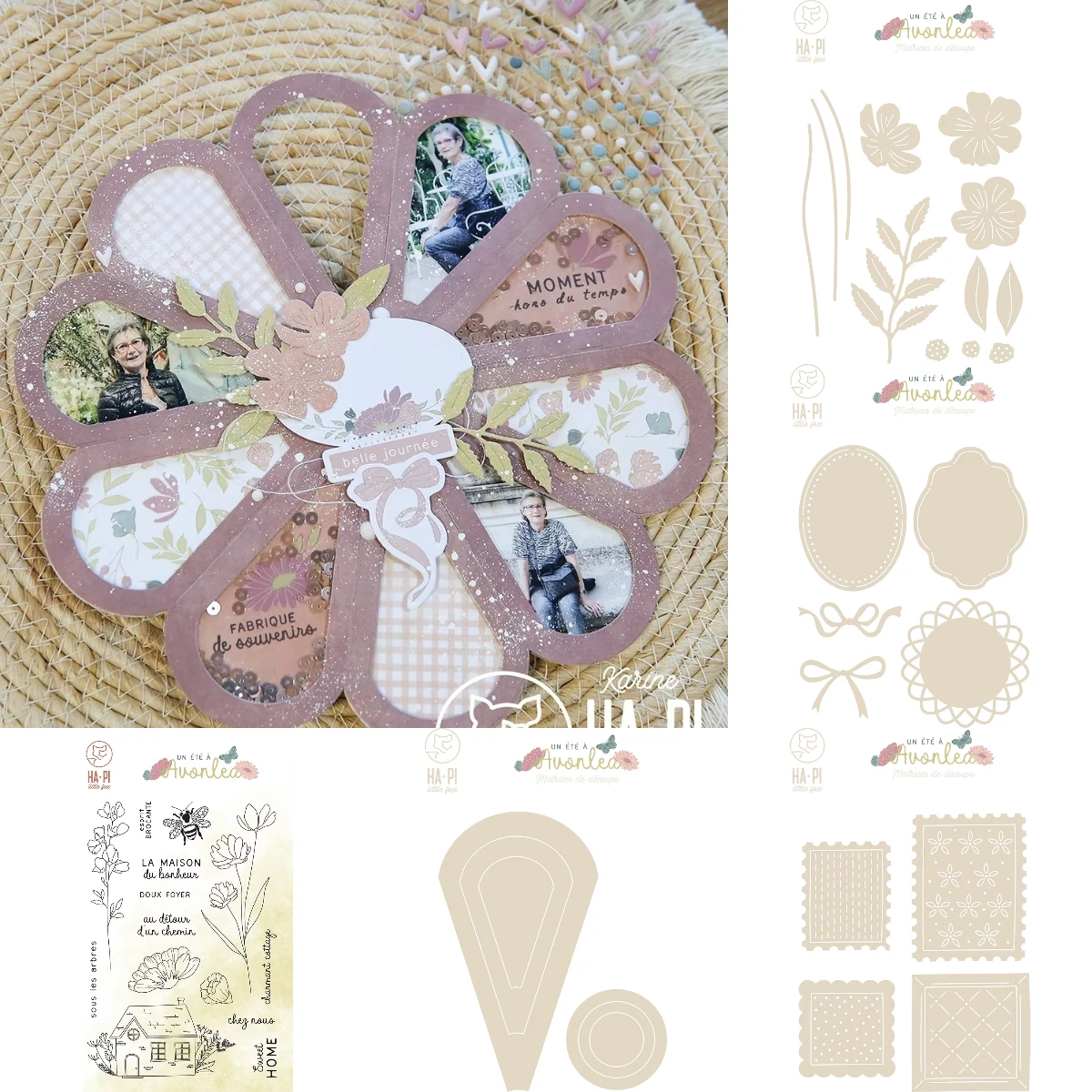 Tampons Clear Nostalgie Heureuse 2026 NEW Cutting Dies Scrapbook Diary Decoration Stencil Embossing Template DIY Greeting Card