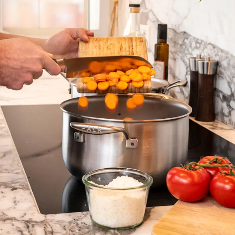 Three-layer copper core stainless steel saucepan, binaural soup pot, porridge, gas induction cooker