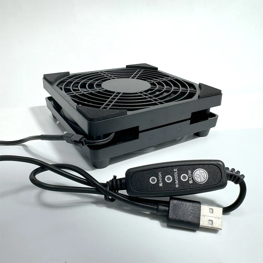 1pc USB Supports 3-Speed Adjustment. The Computer Fan Is Silent. The 5V Power Supply Fan Is Equipped With A Speed Controller, Su image 5
