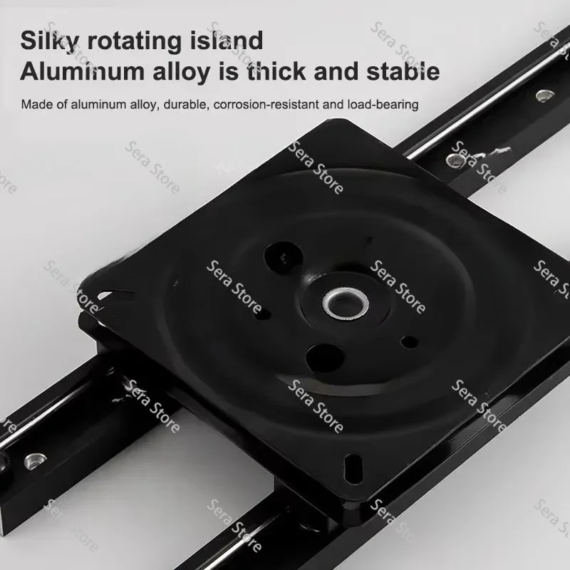 New Top Rail System Rotating Mechanism Pull Out Expand  le Countertops Accessories Sliding T  le for Kitchen Island Extension