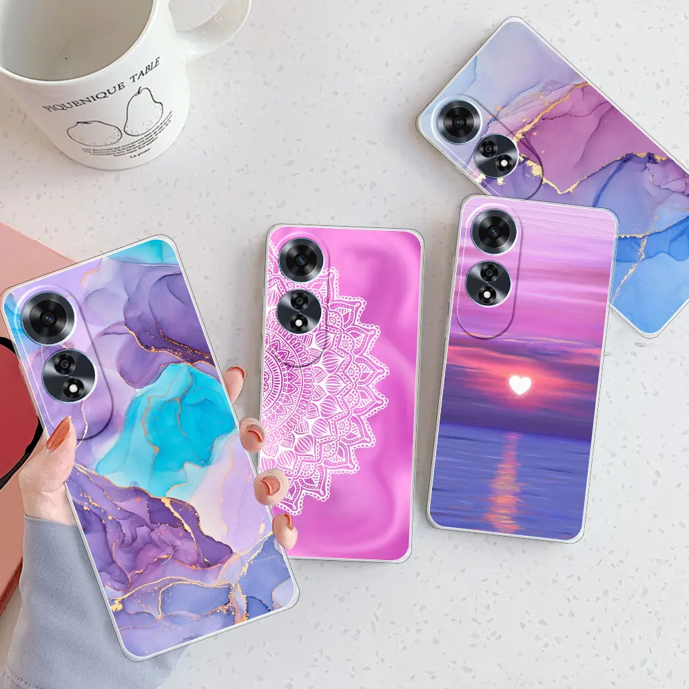 For OPPO A60 4G Case Clear Soft Silicone Phone Case For OPPOA60 4G Coque Clear Protect Back Cover on OPPOA60 CPH2631 New Fundas