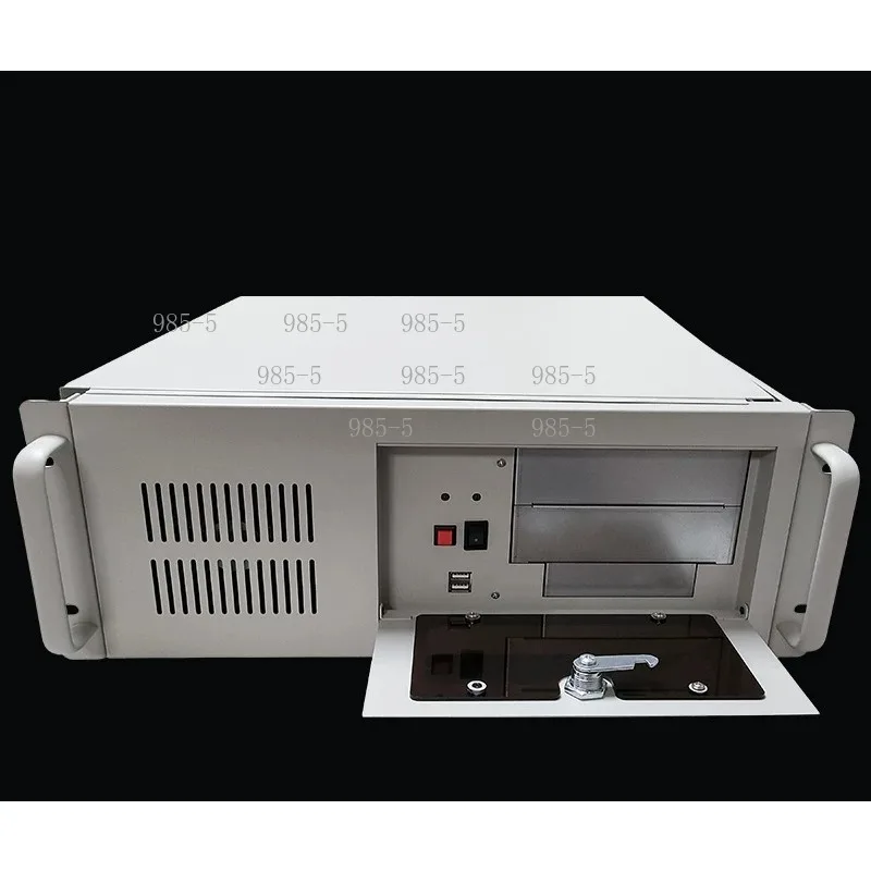 4U 610 Rack Mount Industrial Control Case, 19 Inch 7 Slot Server Chassis, Support ATX Power Supply for Industrial PC