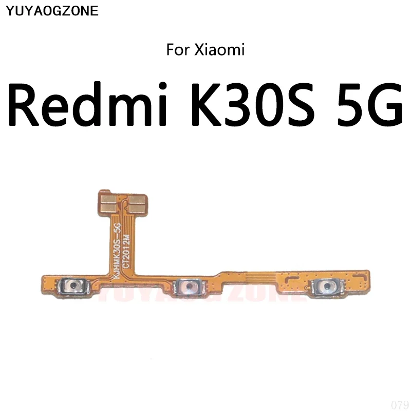 10 SZTUK / LOT dla Redmi K30 Pro K20 K30S 5G 4G K30i Ultra Przycisk zasilania Przełącznik głośności Przycisk wyciszenia Włączanie / Wyłączanie Elastyczny kabel