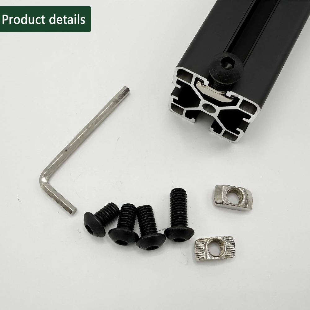 60 Pcs Carbon Steel Round Head Hexagon Socket Bolts Silver M8 T-type Nuts with Wrenches Nut and Bolt Combination Kit Washers Set