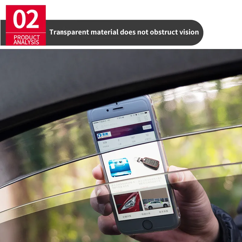 日産フィエラ1998年以降用 車窓バイザー レインディフレクター サイドウィンドウ ウィンドシールド サンシェード オートスタイリングアクセサリー