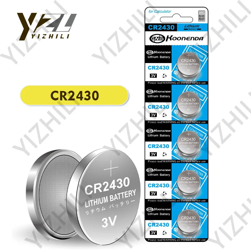 

2021-New 10PCS CR2430 3V Lithium Batteries Button Battery High-capacity Remote Control Toy CR2430 Battery