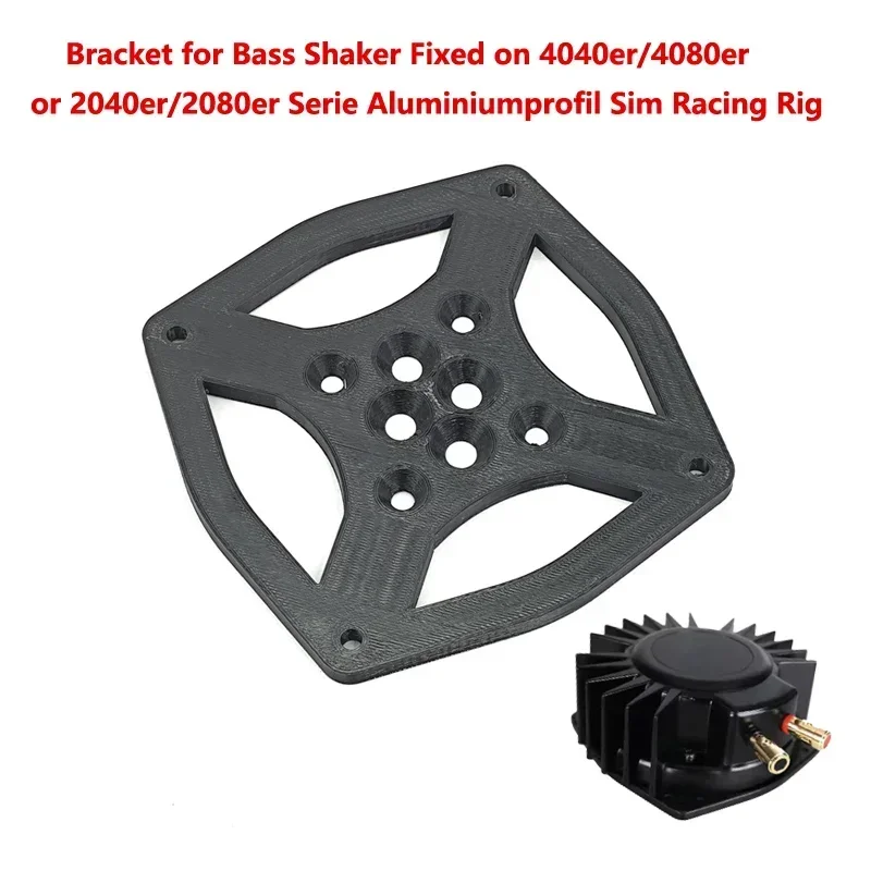 Bass Shaker Mount for Douk Audio BST-1 Fixed on 4040er/4080er or 2040er/2080er Serie Aluminiumprofil Sim Racing Rig Seat