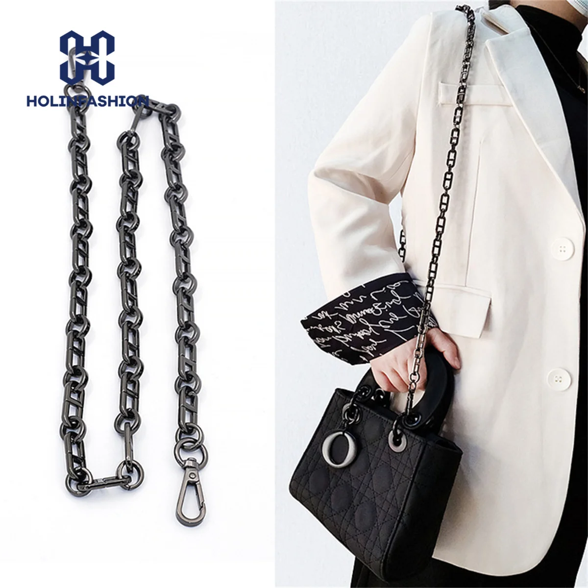 

HOLINFASHION Purse Chain Strap CrossBody Handbag Shoulder Bag Strap Replacement Straps with Metal Buckles For Luxury Bag