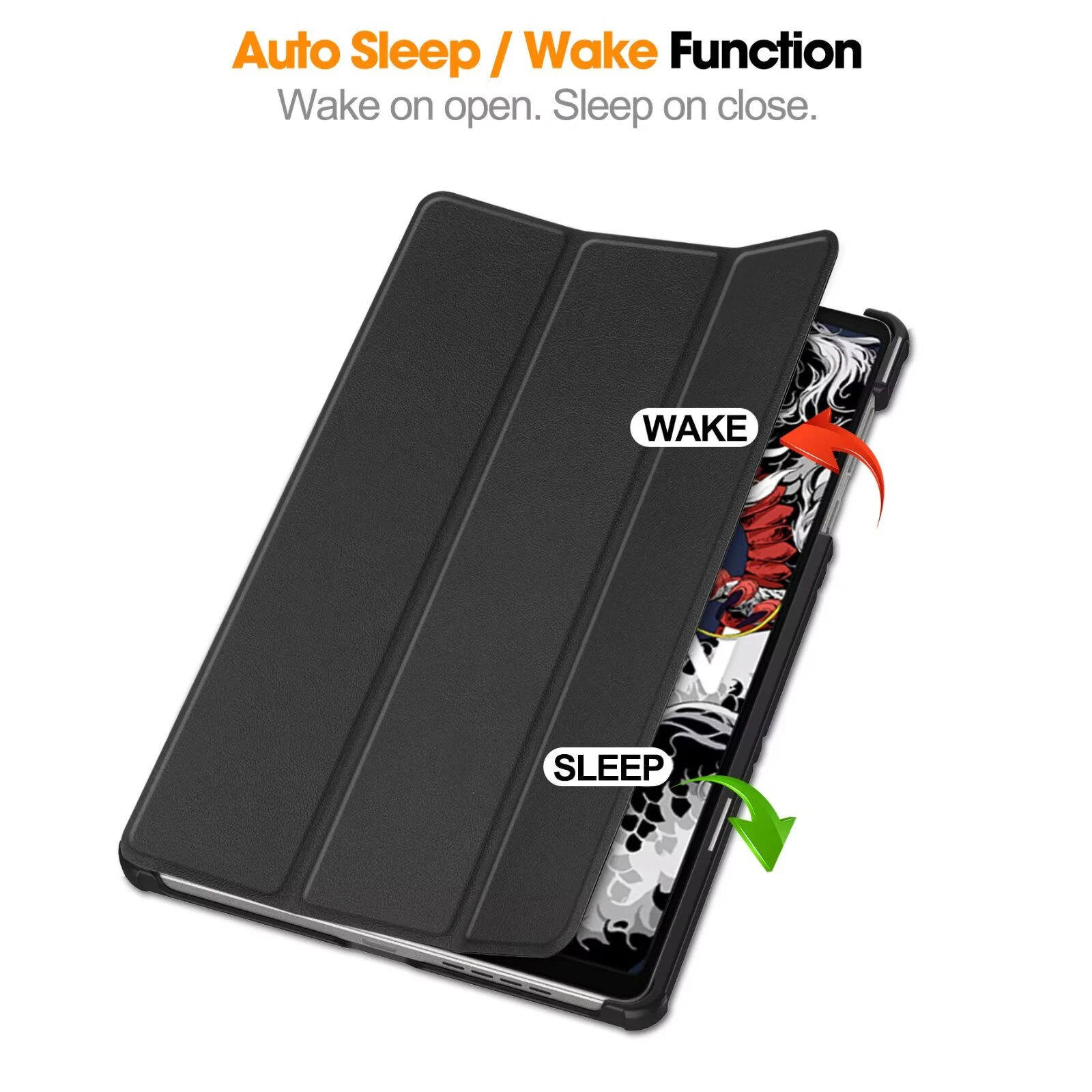 Leather Case For Lenovo Legion Y700 Gen 3 2025/2023 8.8 inch Leather Trifold Caster Hard Shell  Cover