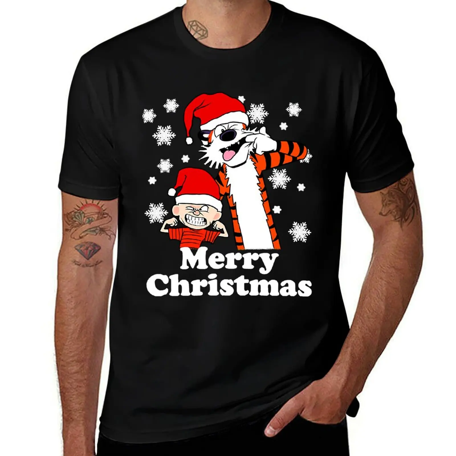 Little Known Calvin Arts Fans Hobbes Christmas Poster Vintage Boys Girls T-Shirt man t shirts cotton T-Shirt