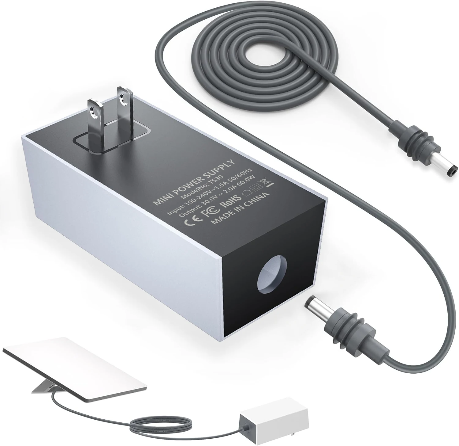 Starlink Mini/Mini X Power Supply Adapter 30V2A Charger 60W With Starlink Mini Power Cable 18AWG for US Plug,EU Plug