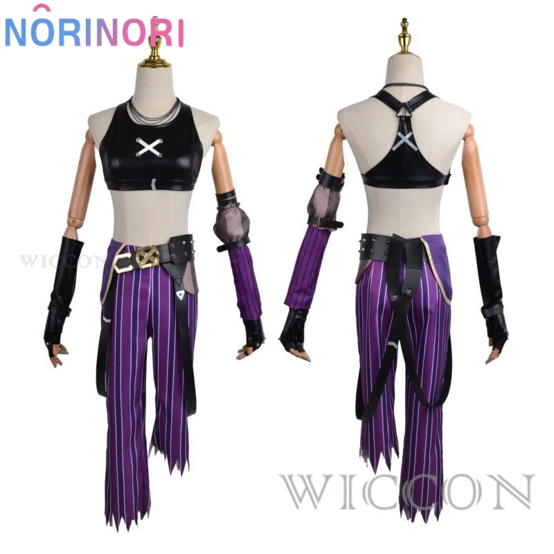 Anime Crit Loli Jinx Cosplay Arcane Kostuum Pruik Uniform Sexy Outfits Halloween Carnaval Kostuums Kleding voor Vrouwen Meisjes