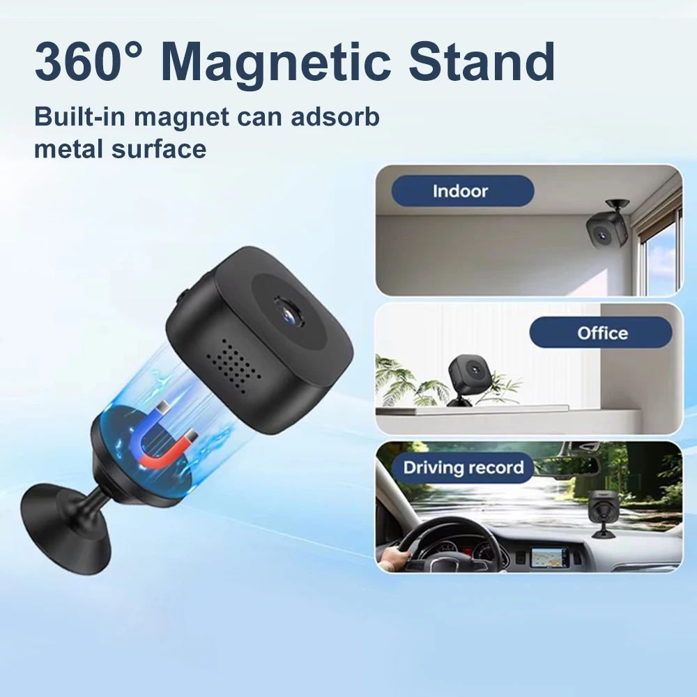 2025 New 4K Mini Wifi Security Camera HD Home Security Wireless Camera Motion Detection Outdoor Night Vision Monitoring Camera