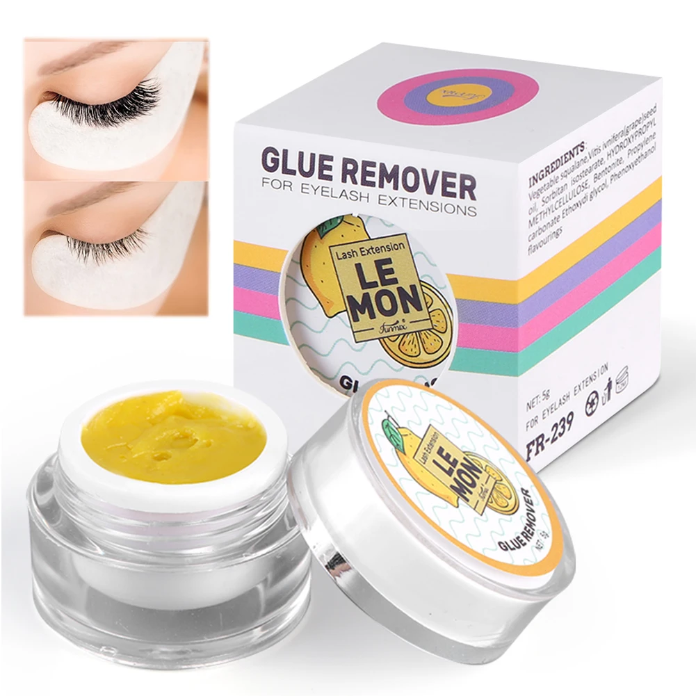 5g Eyelash Adhesive Remover Fast Dissolution Eyelashes Extensions Adhesive Remover Cream Fruit Flavor Eyelash Extension Supplies