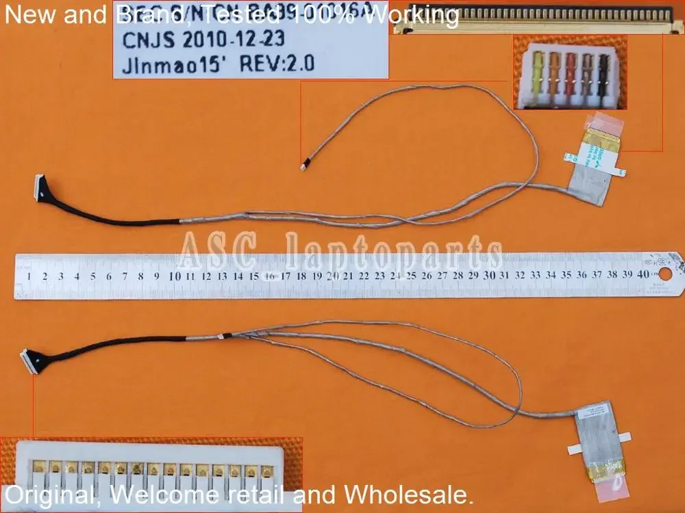 New Original LCD LED Video Flex Cable For SAMSUNG RC510 NP-RC510 RC520 Laptop Screen Display Cable BA39-01016A