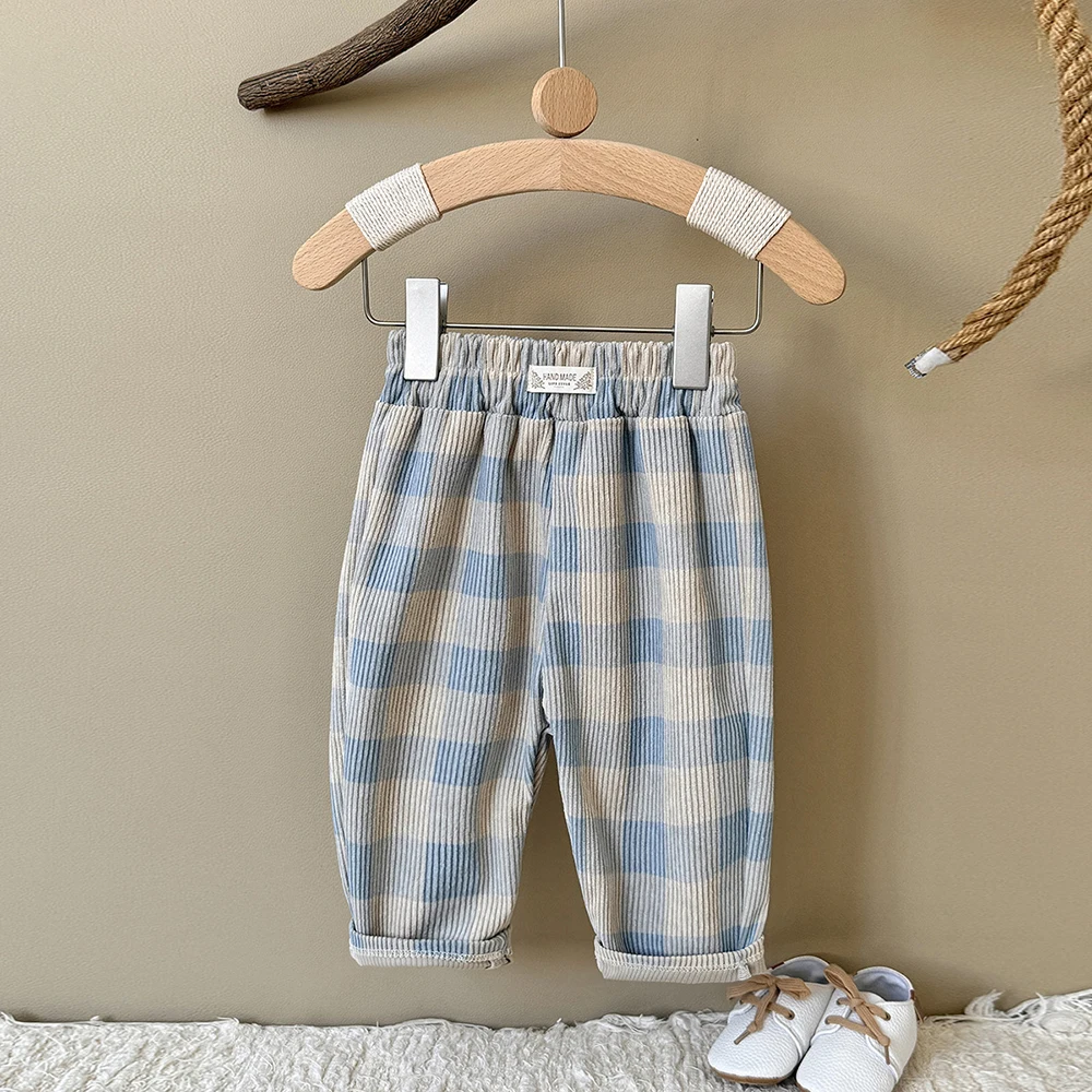 MILANCEL Babyhosen 6M-3T Baby Jungenhosen Niedliche Schleifen-Punkte Kleinkind Freizeithosen Herbst Cordhosen für Babymädchen – Detail 16