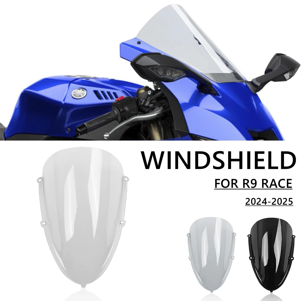 

For YAMAHA R9 Race Screen 2025 Motorcycle Touring Windscreen Windshield Visor Wind Screen Double Bubble Wind Deflector