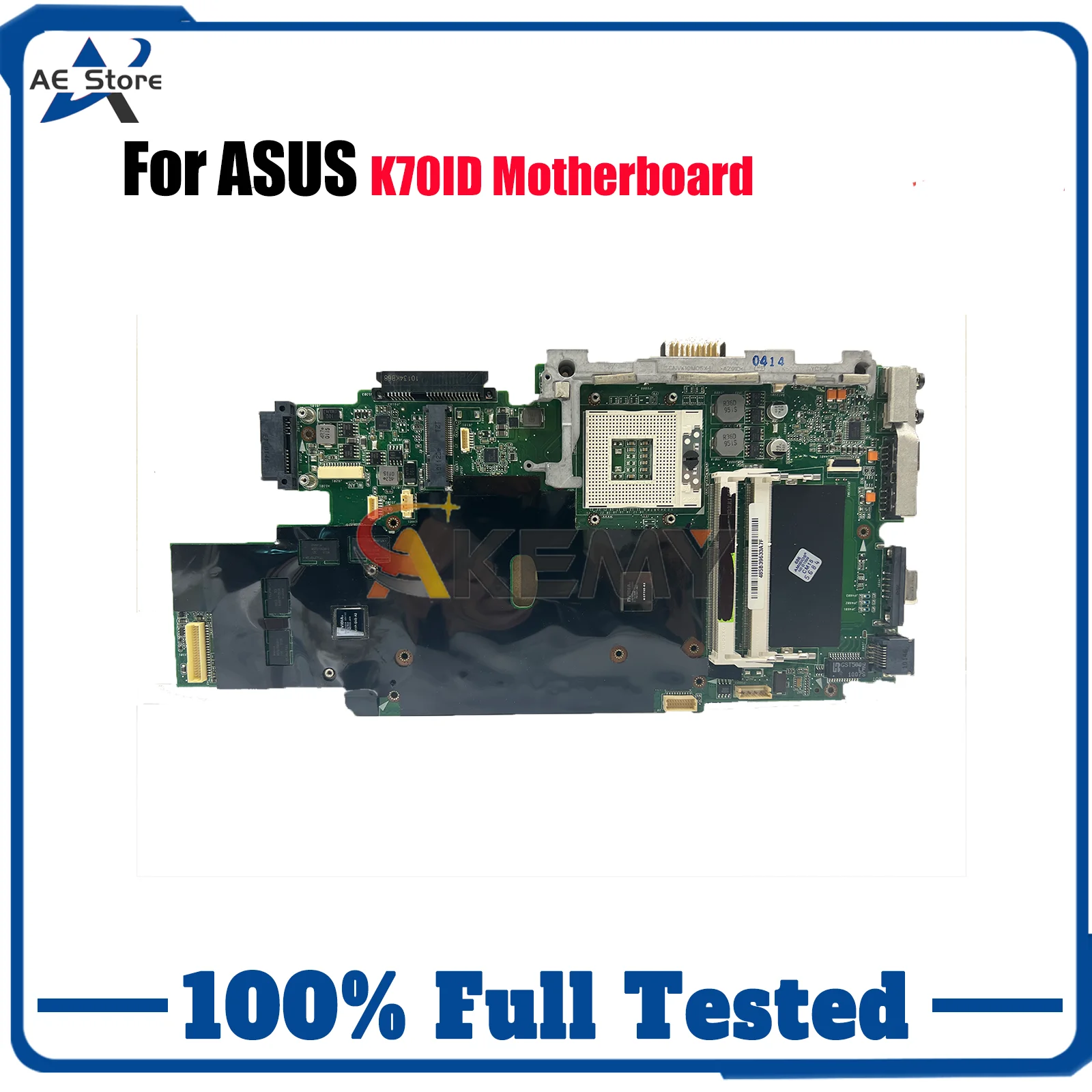

K70ID Laptop Motherboard For ASUS K70I K70ID Notebook Mainboard This item is in stock 100% tests OK fast shipping High quality
