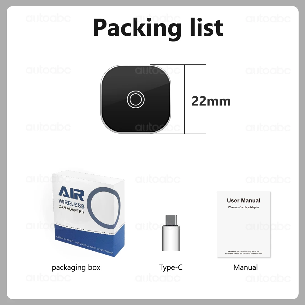 2in1 محول Carplay اللاسلكي آيفون أندرويد السيارات أبل اللاسلكية Carplay Mini USB Ai Box Carplay لتويوتا فولفو هيونداي #6