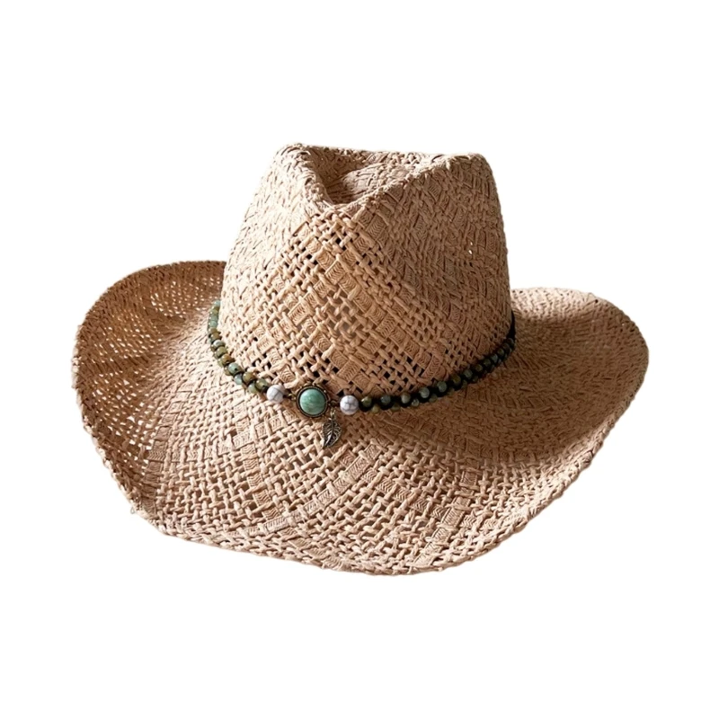 Premium Summer Hat 12cm Crowns Height Comfortable Sun Hat Fashion Accessory For Men Women Travel