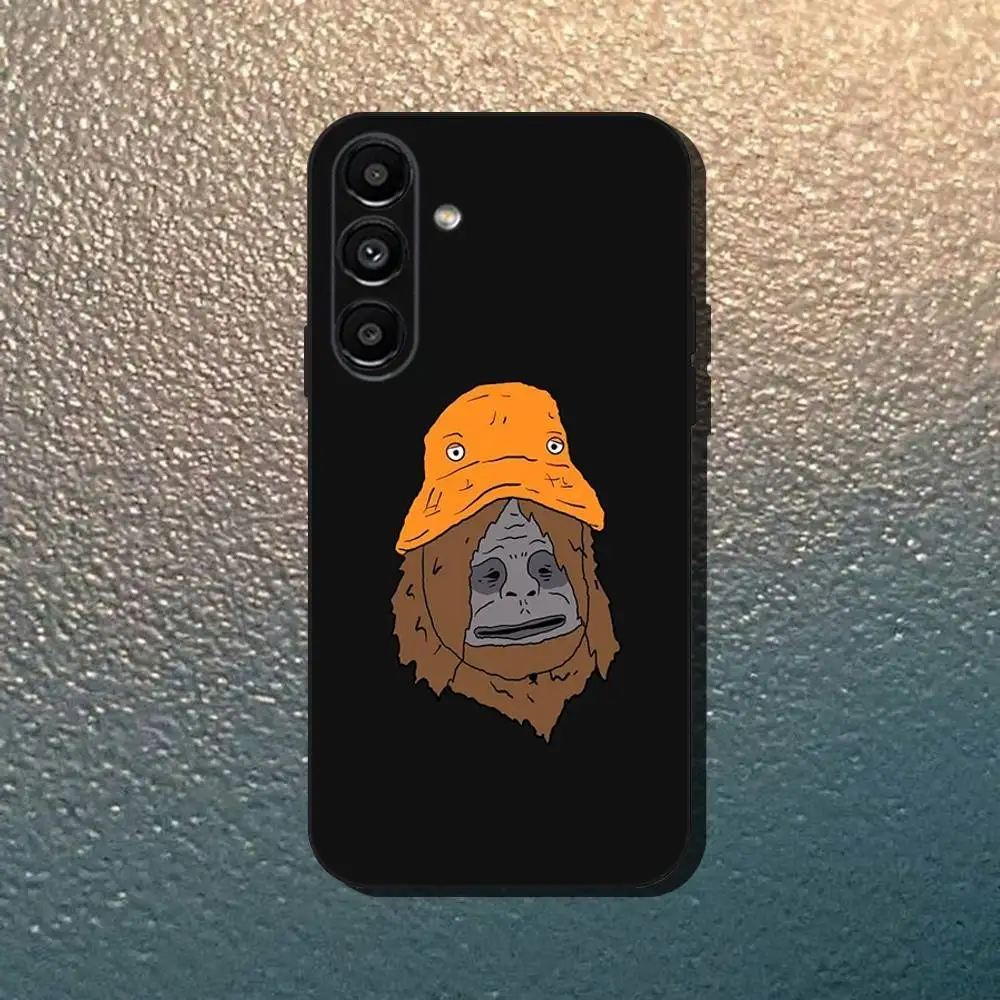 حافظة هاتف Sassy The S-Sasquatch لهاتف سامسونج جالاكسي A13، A21s، A22، A31، A32، A52، A53، A71، A80، غلاف أسود ناعم #2