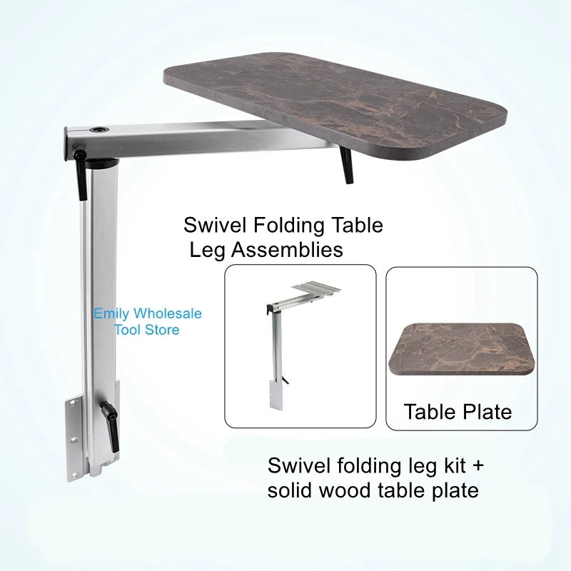 RV movable table legs swivel hidden bracket pull-out business B car rear counter seat removable modification table legs