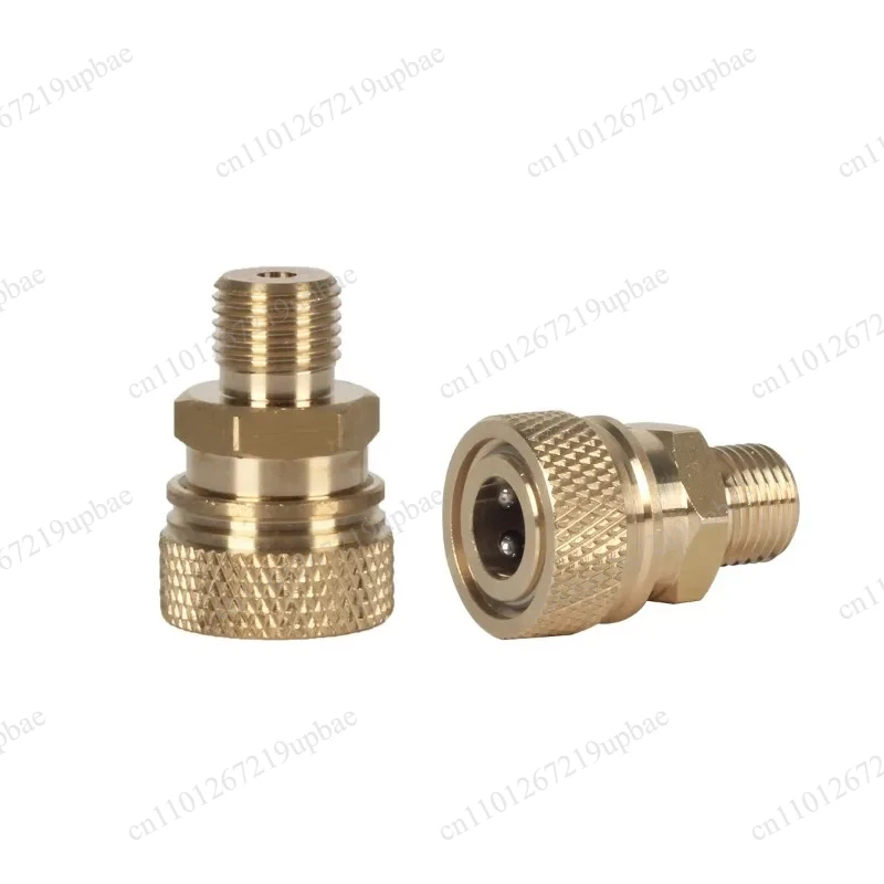 8MM H56 Copper Quick Connect Female Head Thin External Thread 25MPA High Pressure Inflation Pump Fitting