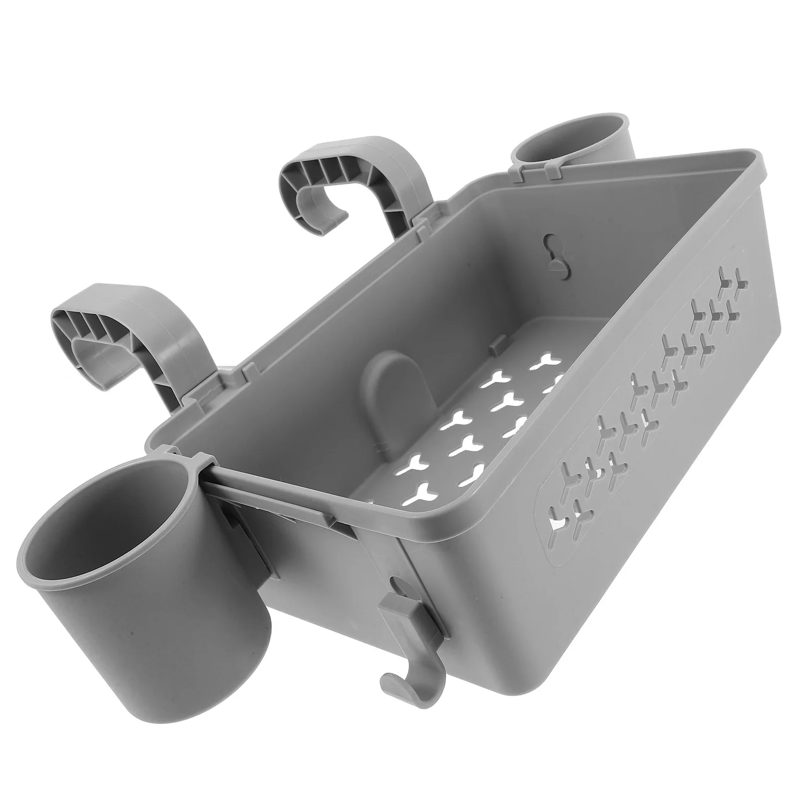 1Set Outdoor Pool Storage Basket Hanging Towel Organizer Detachable Plastic Container for Poolside Essentials Stylish Design