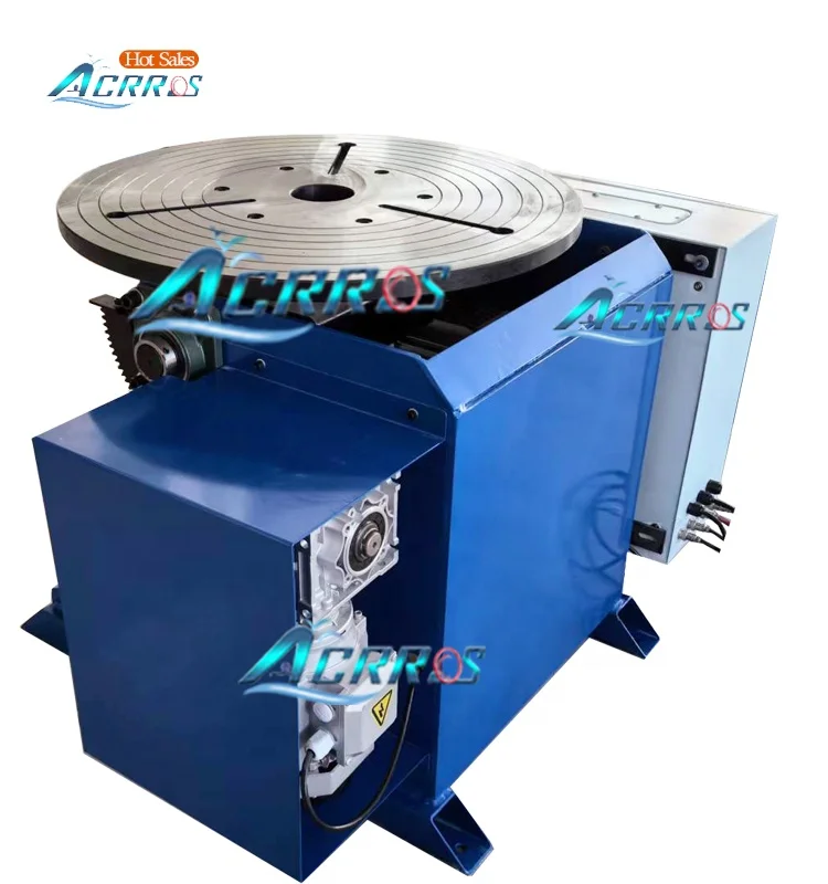 600kg Welding Positioner Turntable Chuck 600Mm Timing Big Through Hole 220V