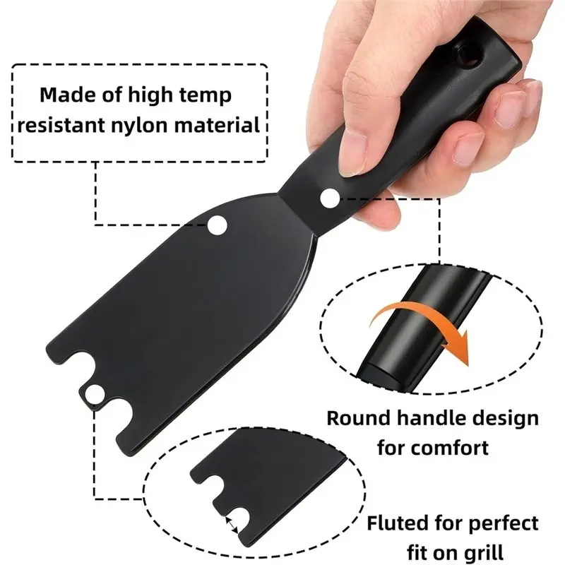 WORTHOWN-1 Pack Grill Drip Tray, Replacement Grill Oil Grease Catcher With 2 Panscraper, Easy To Clean, For Indoor Outdoor BBQ