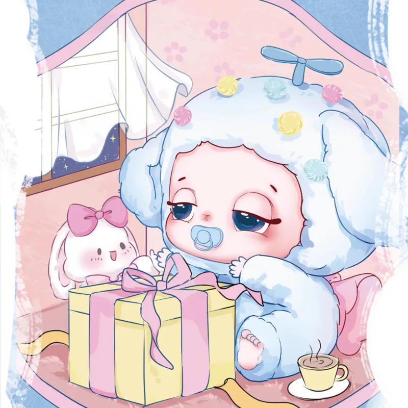 Boneka Seri Keberuntungan Bayi Tiga, Kotak Misteri Boneka Plush, Gantungan Tas Kartun, Model Ornamen Mainan yang Indah, Hadiah Kotak Kejutan Misteri