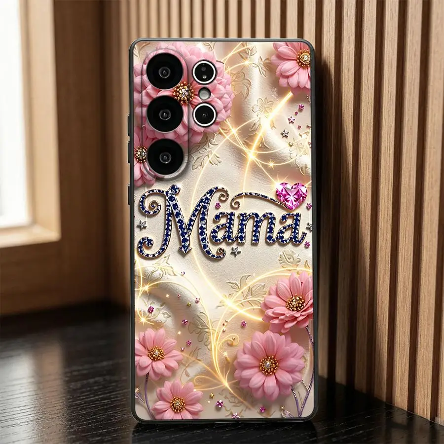 Phone Cover Case for Samsung Galaxy S26 Ultra S25+ S25 Plus S10 S9 S21 FE S26+ S20 S23 S24+ Note 20 8 9 10 S24 Glow Floral Jewel