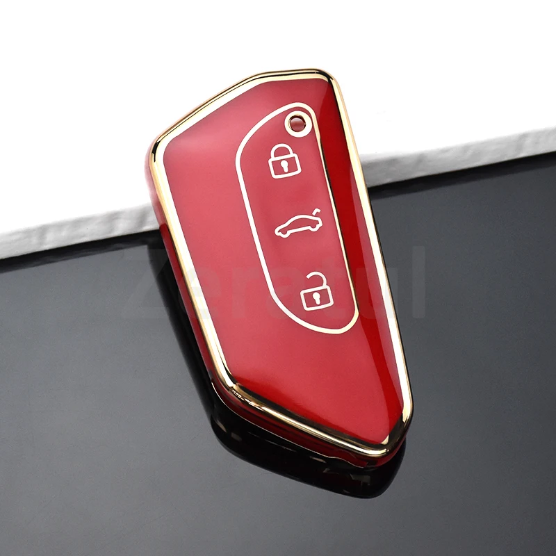 Shell Fob TPU Car Key Case Cover For VW Volkswagen ID.3 ID.4 Golf 8 MK8 Cupra Skoda Octavia A8 SEAT Leon MK4 Formentor Tarraco view 5