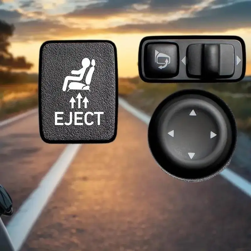 New！1Pcs Men's Humorous EJECT Button Stickers Car Buttons Bumper Window Decal Joke Automotive Interior Accessories Gift