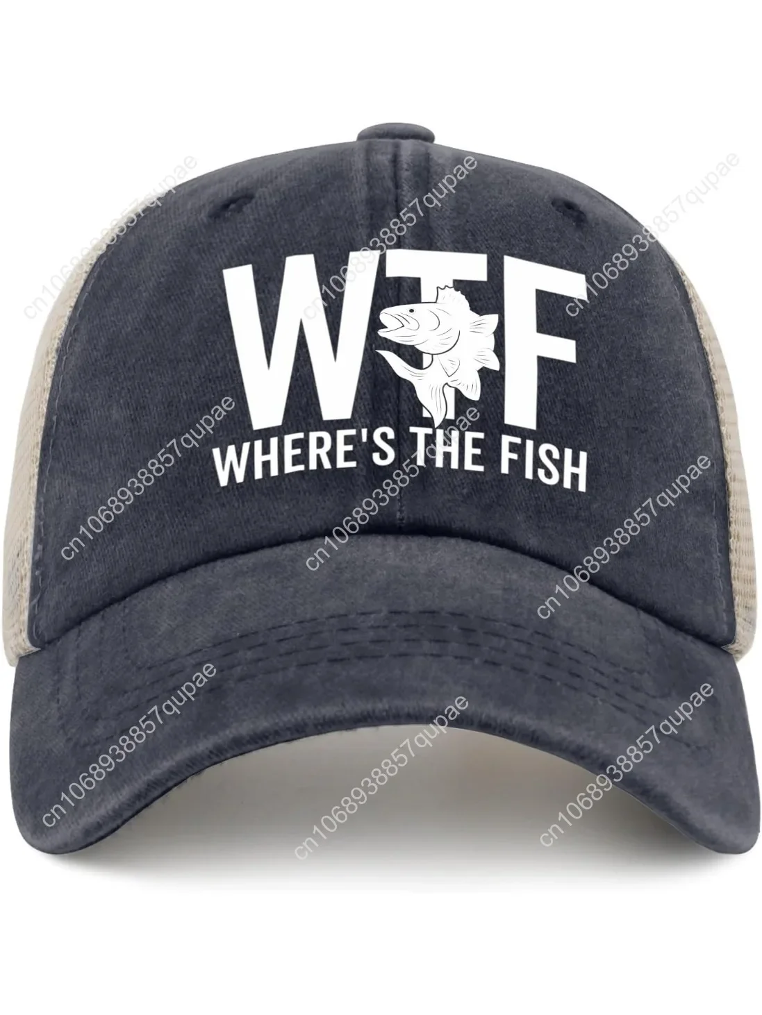 

WTF Where's The Fish Hat for Women Dad Hats with Design Caps