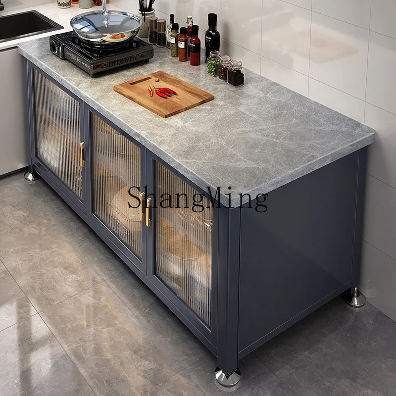 

FG Slate Kitchen Shelf Floor to Floor Multi-layer Function Wall Home Storage Cabinet Dining Side Workbench Storage Cabinet