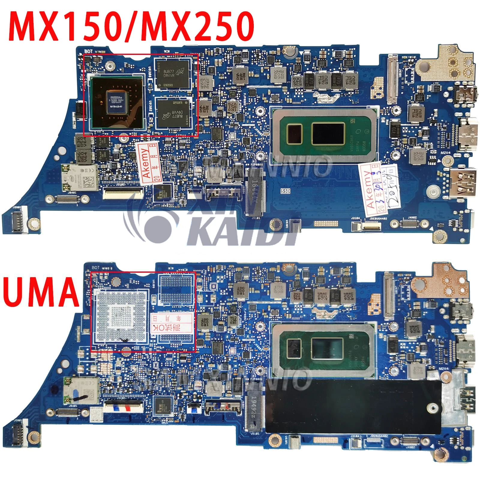 UX334FL Mainboard For Asus Zenbook UX463FL UX434FL UX434FAC  Laptop Motherboard W/I3-I5-I7-8th I5 I7-10th Gen 8GB/16GB-RAM