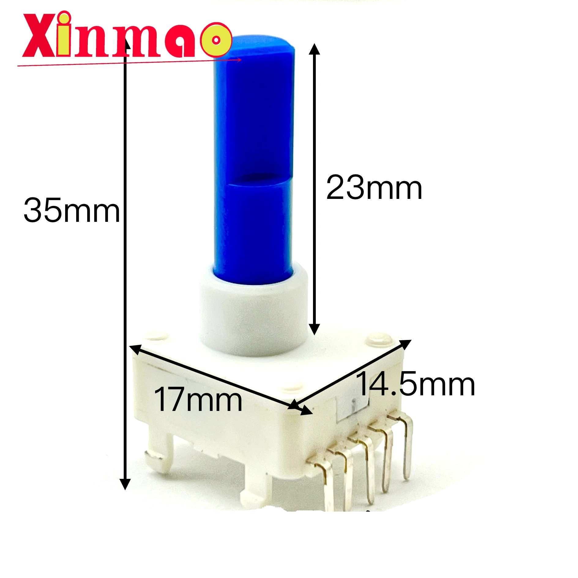 Induction cooker rotating gear accessories rotating band switch 10 down 11 gears single row 5-pin shaft length 23mm