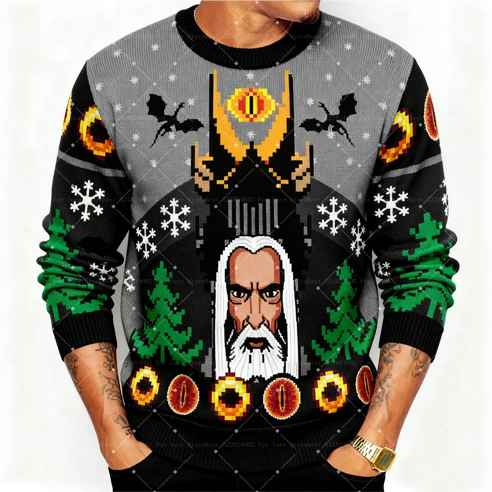 2026 خواتم القذرة الهوبيس القبيح عيد الميلاد البلوز الكرتون أنيمي النساء الرجال البلوز القمم موضة زوجين هوديي البلوز