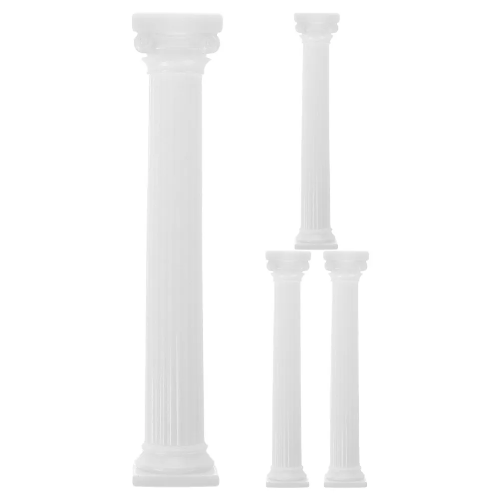 

4Pcs Cake Separator Roman Column Plastic Fondant Tier Support Stand 17Cm Multilayer Wedding Birthday Cake Decorating Supplies