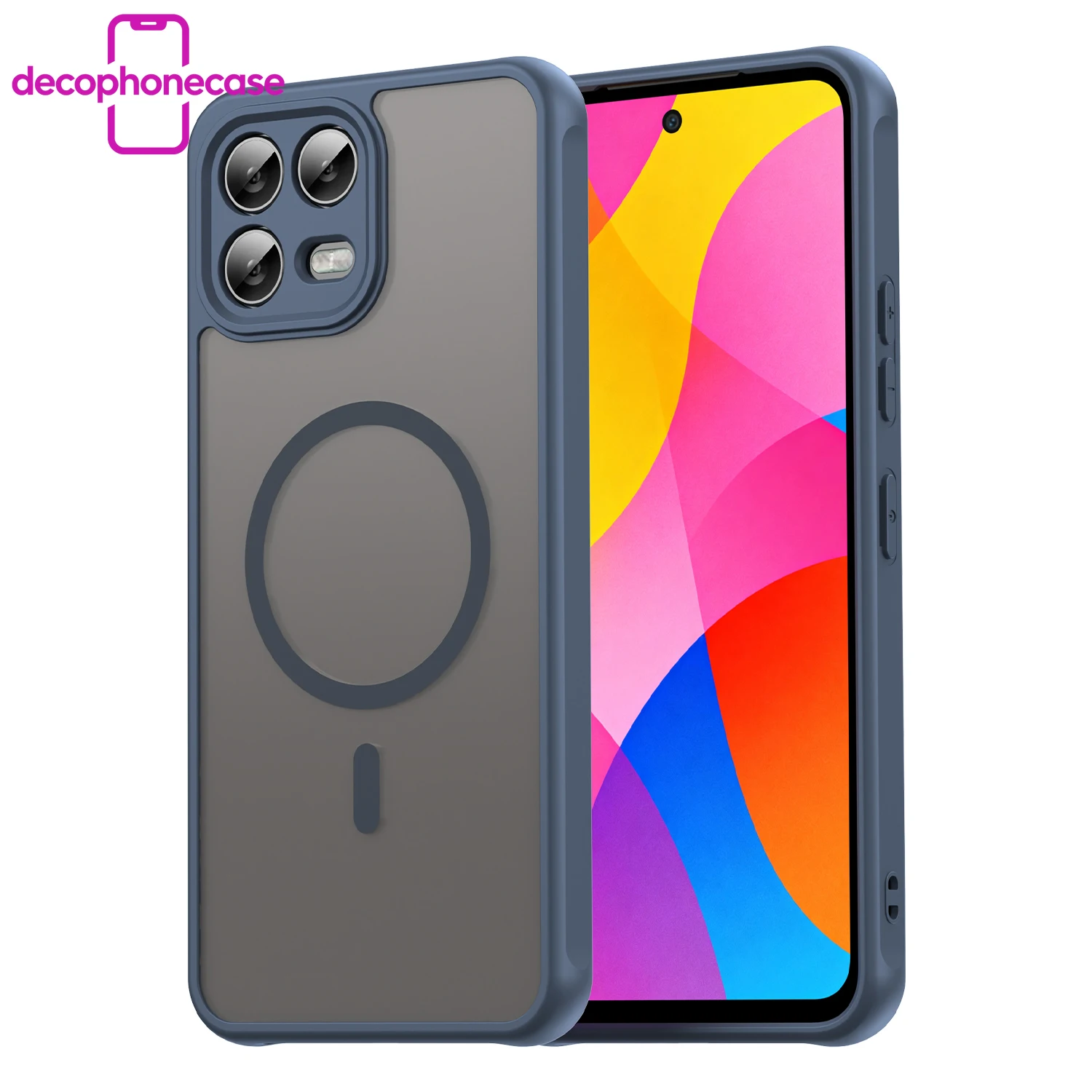 Funda para teléfono T-Mobile REVVL 8 Pro, funda magnética mate con diseño colorido para T Phone 3 Pro, fundas negras.