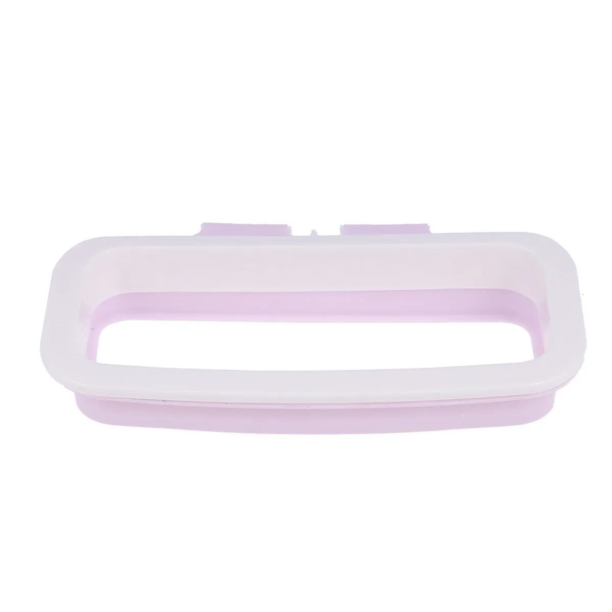 Garbage Bag Rack Purple Hanging Over Cabinet Door Plastic Bag Holder Kitchen Trash Storage Shelf Space Saving Design