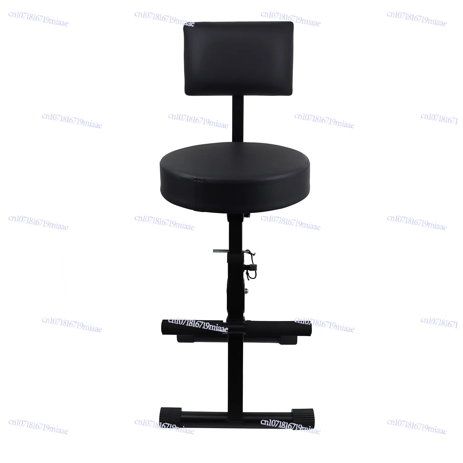 Backrest Guitar Playing Stool, Folk Stomping Foot Bar Folding Stool, Guitar Playing and Singing Stool Adjustable Height Seat