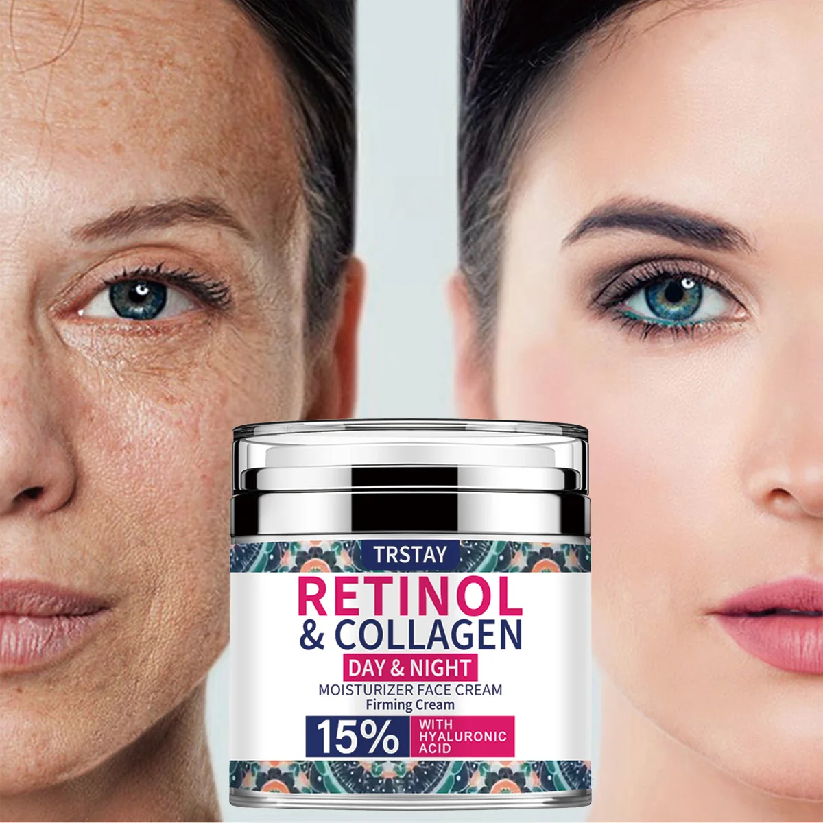 

TRSTAY ретинол коллаген дневной и ночной увлажняющий крем с гиалуроновой кислотой, уход за кожей, лечение лица для беременных