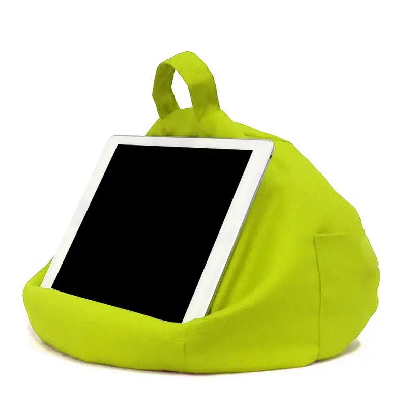 

Bean Bag Book Stand Pillow With Pockets Soft Anti-fall Bed Tablet Holder For Standing Computers Books Phone Bracket