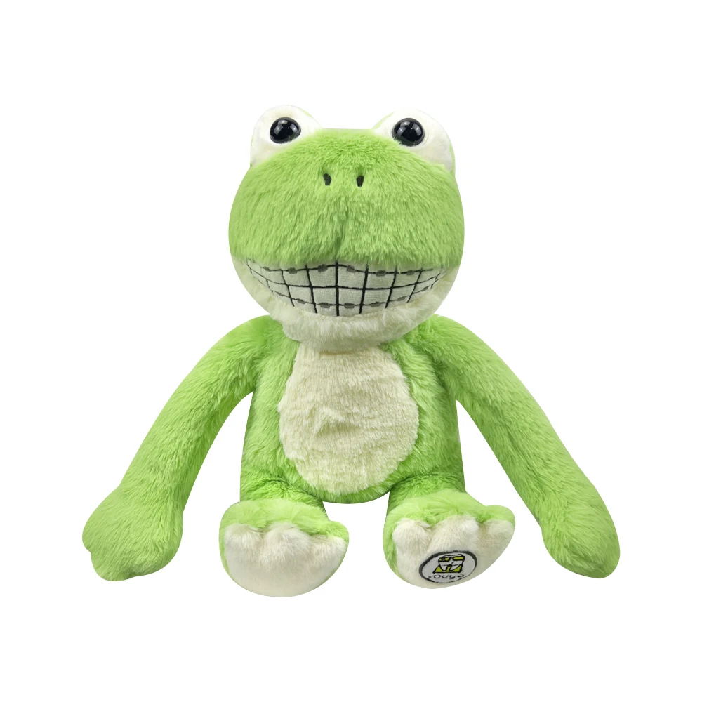 Cute Frogs Toys Decoration Gift With Teeth for Teaching Toothbrush For Kids Children Dentistry Gifts For Dental Clinic Brushing