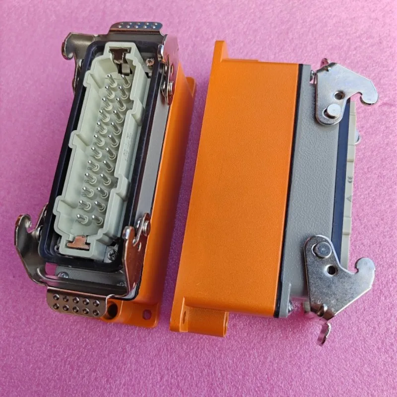 Hot runner mold junction box JXH-16P/24P hub box 16 pins 24 cores HE-024-M spot new product yellow