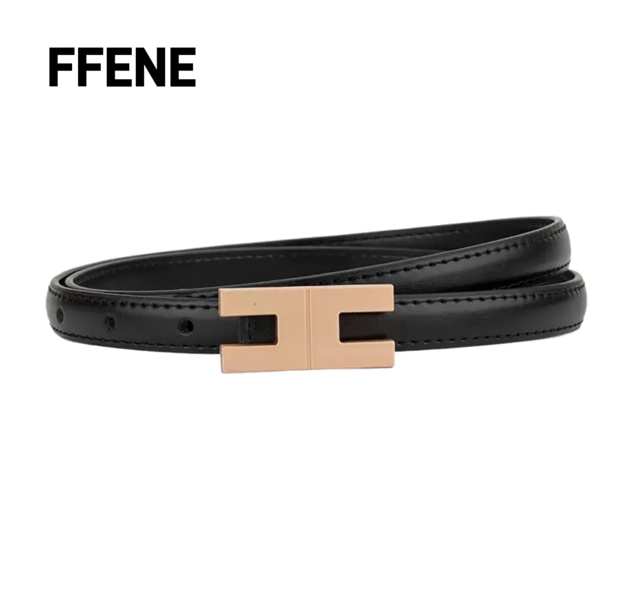 

Hot-selling Korean retro genuine leather small belt slim style simple and versatile pants belt decoration skirt suit women's