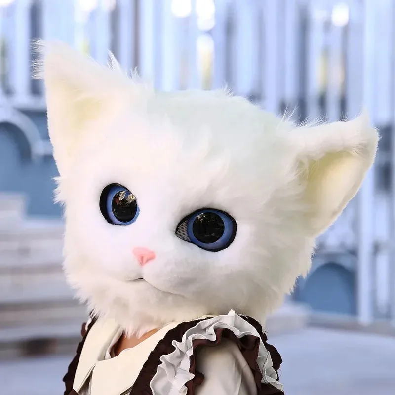 Fursuit Cosplay Headset Furry Head Base Comiket Furry Kig Kigurumi Animal Cat Rabbit Beast Mask Cosplay