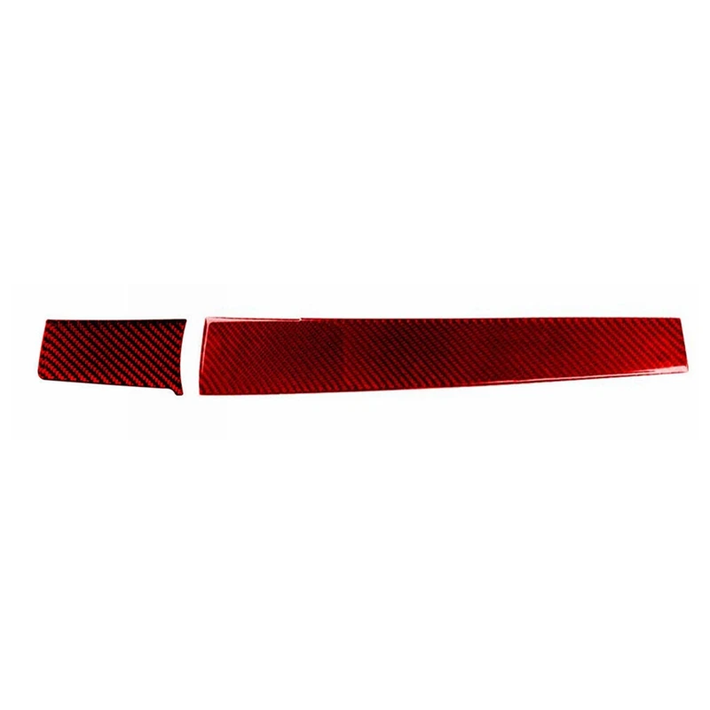 

ABS Red Carbon Fiber Interior Dashboard Panel Cover Trim Decor Sticker For Honda Civic 10Th Gen 2016 2017 2018 2019(LHD)
